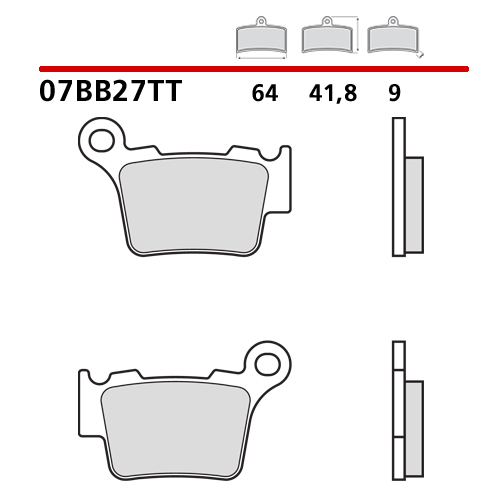 Brake pads Brembo Husqvarna 65 TC (23-25) front ceramic 07BB27TT
