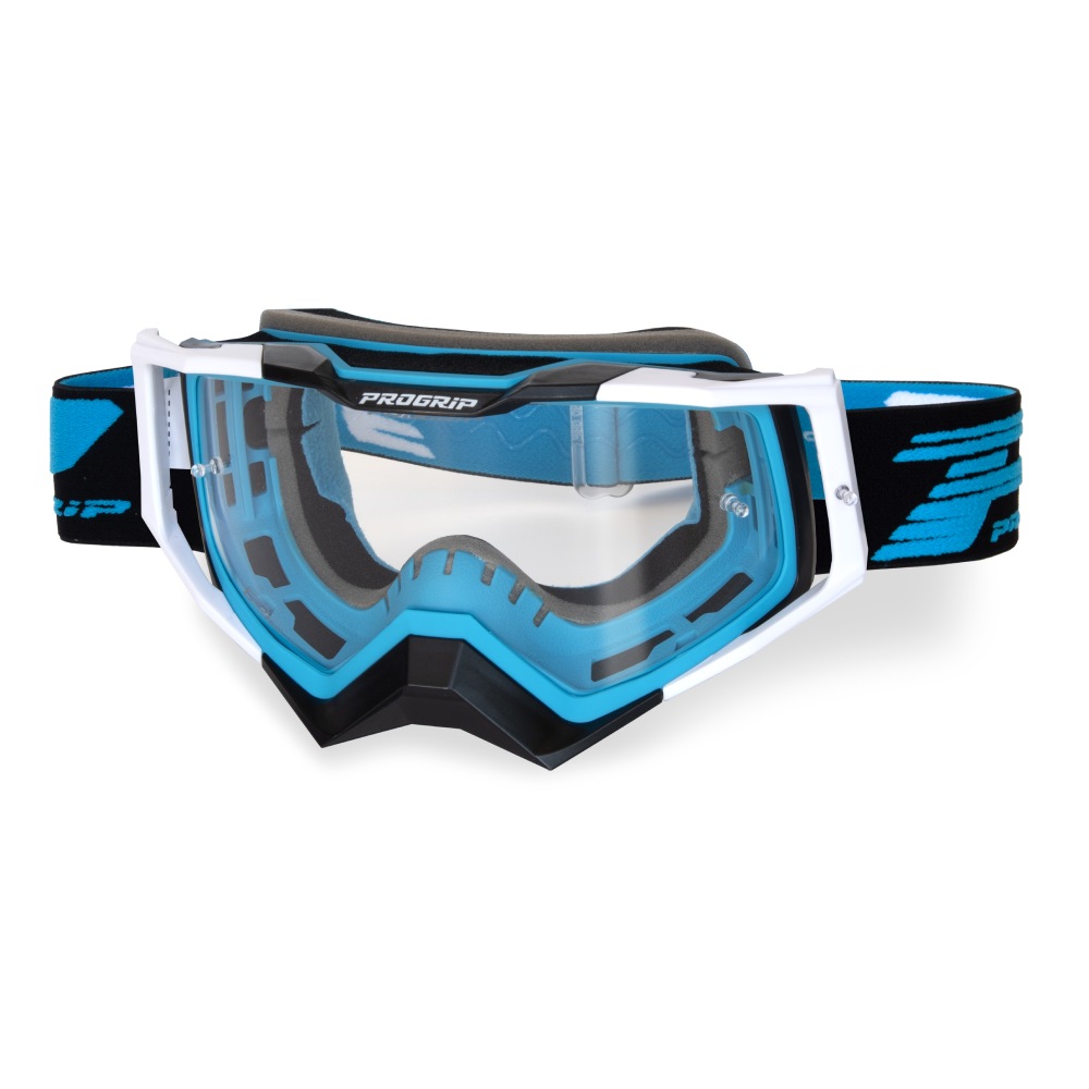 Goggles Pro Grip Rapid - Light blue Black White clear lens