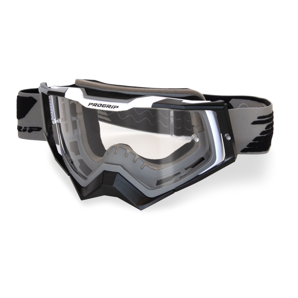 Goggles Pro Grip Rapid - Grey Black White clear lens