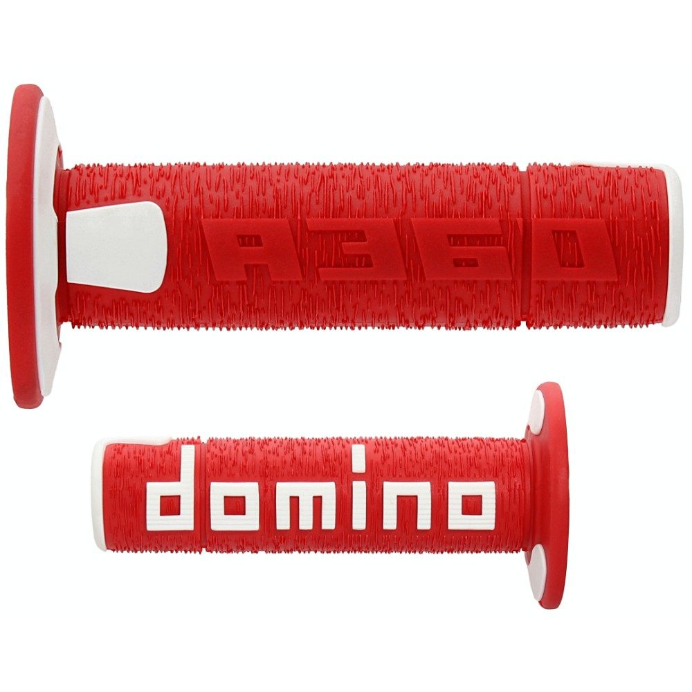 Pair of Grips Domino A360 - red white Pair of Grips Domino A360 - red white