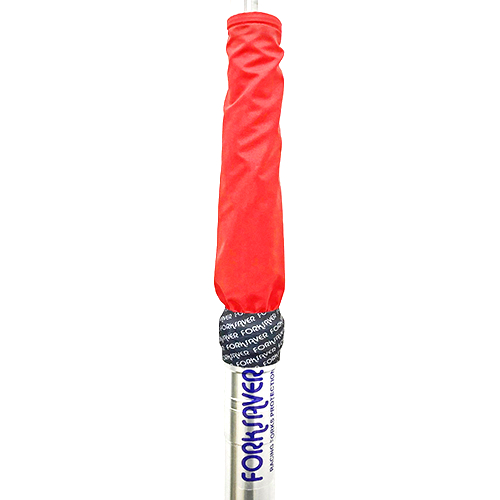 Forksaver fork covers for conventional forks red