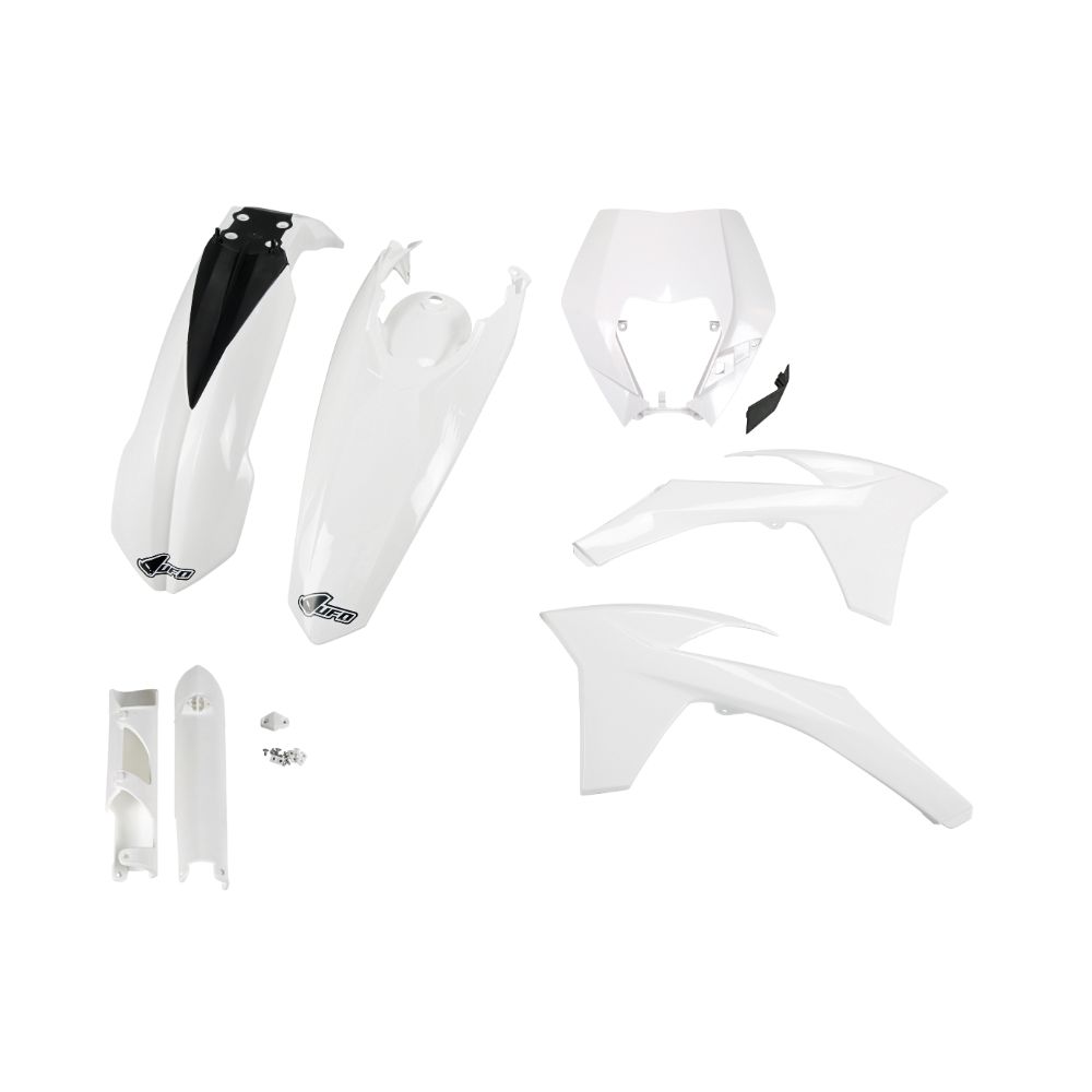 Plastics kit KTM 200 EXC (12-13) - colour white KTKIT521F-047