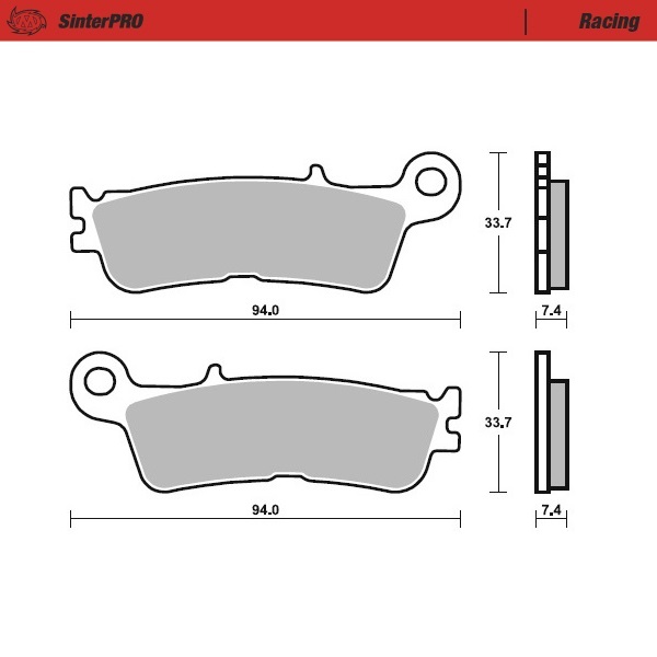 Brake pads Moto Master Fantic 450 XEF (22-25) front racing MM-099811