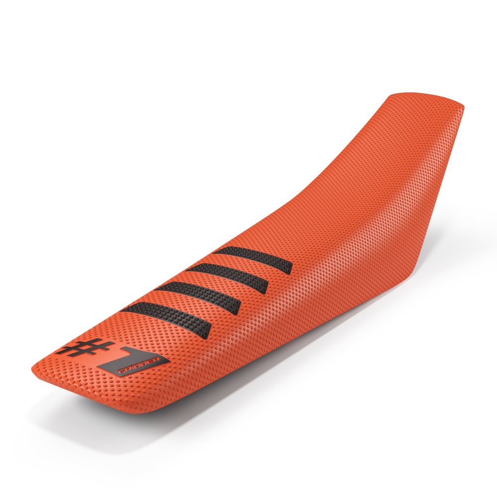 Universal seat cover Onegripper - Ribbed orange and black
