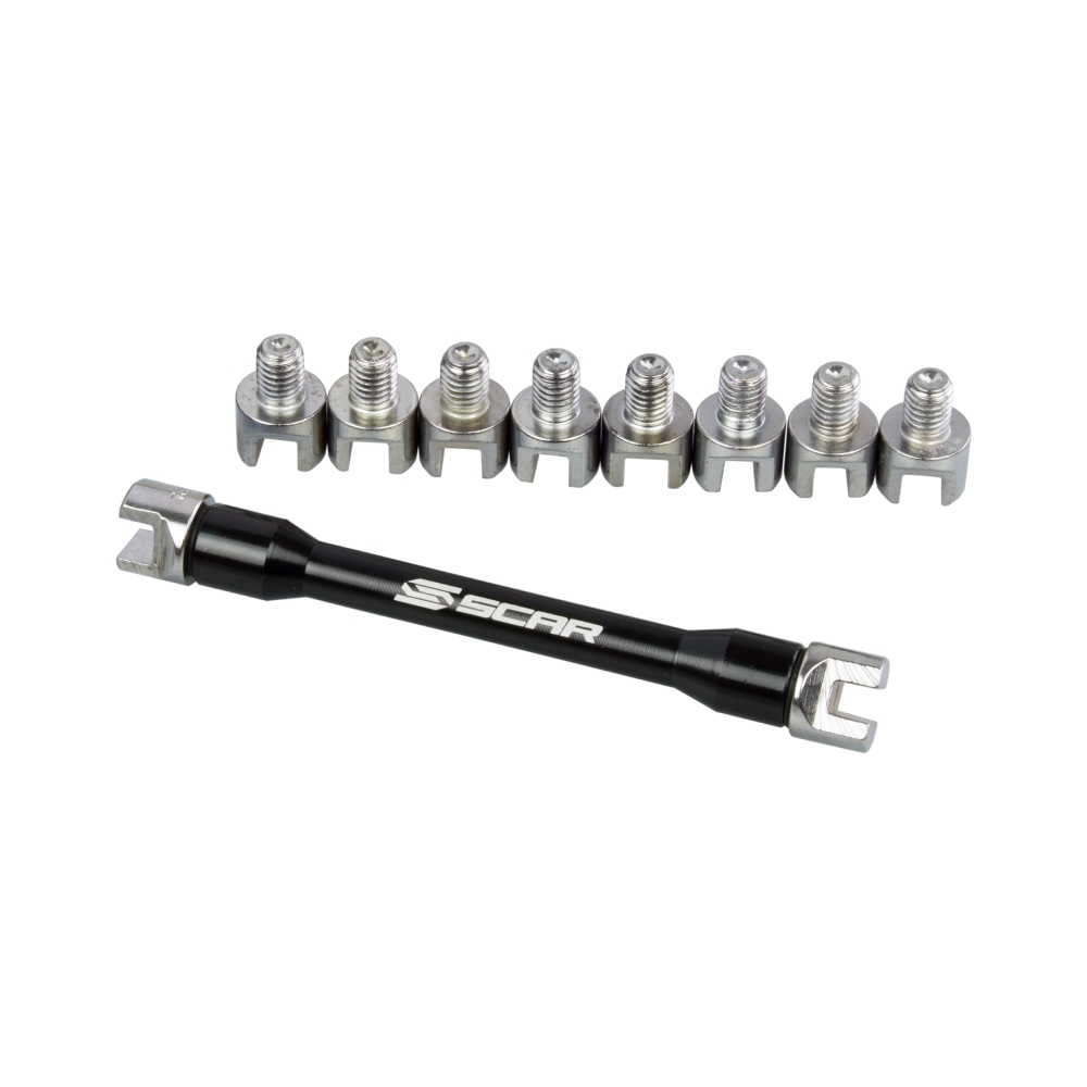 Spoke wrench with inserts Scar